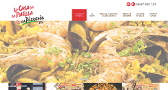 Desktop Screenshot of lacasadelapaella.com